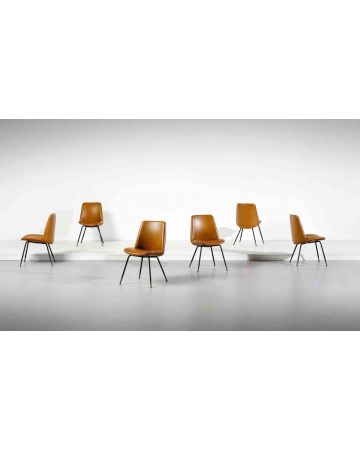 Gastone Rinaldi - Set of Six Du2 Chairs - Furniture 
