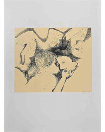 Emilio Greco - The Pigeons - Contemporary Artwork 