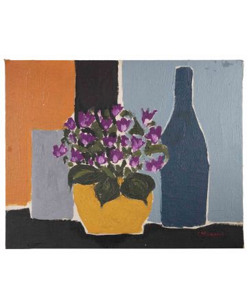 Claude Deschamps - Still Life Vase of Flowers - Old Masters 