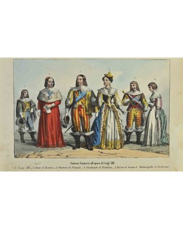 Auguste Wahlen - French Costumes at the time of Louis XII - Old Masters 