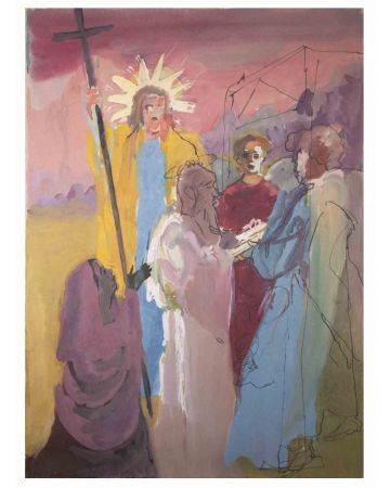 Gustave Bourgogne - Christ Talk - Contemporary Artwork 