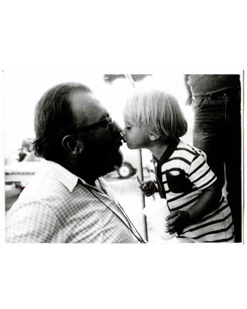 Sergio Leone Kissing his daughter
