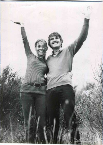 Gianni Morandi and Stefania Casini - Vintage Photo