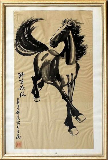 Black Horse by Anonymous - Modern Artwork
