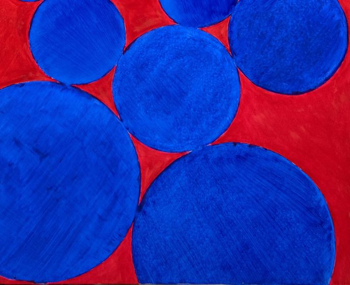 Blue Circles by Giorgio Lo Fermo - Contemporary Artworks