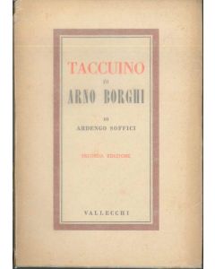 Ardengo Soffici, Taccuino di Arno Borghi, Florence, Vallecchi, Futurism, Futurist Rare Books, Rare Books