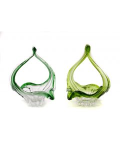 Couple of Blown Glass Baskets - Decorative Objects