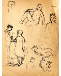 "Figures " by Jacques Hirtz - Modern Artwork
