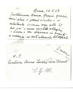 Aldo Palazzeschi - Greeting Card - Manuscripts