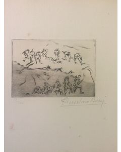 On Avance Sous Le Feu - from "Le Croquis du Front Italien"