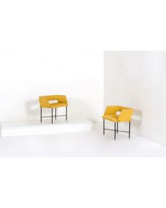 Vintage Pair of Seats by Gigi Radice and Enrico Meroni - Italy 1950s