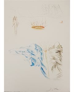 Le Testament de Tristan, from "Tristan et Iseult", by Salvador Dalì, original print