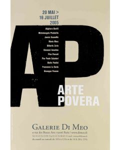 Anonymous - Arte Povera Exhibition - Galerie Di Meo, Paris – Contemporary Artwork 
