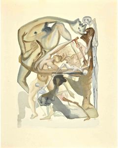 Salvador Dali' - On The Edge of the Seventh Circle - Contemporary Artwork 