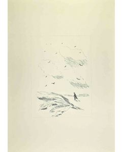 Filippo De Pisis - Man in the Wind - Modern Artwork 