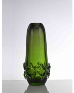Anonymous - Vintage Green Glass Vase – Decorative Object 
