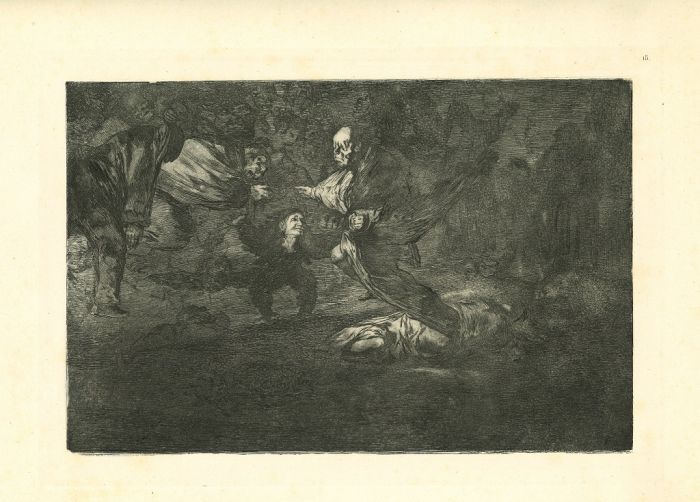 Disparate fúnebre - from Los Proverbios by  Francisco Goya - Old Master artwork